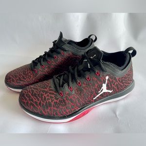 Jordan Training Shoes. Black & Red. BRED. Rare. Great condition. Size 8M.